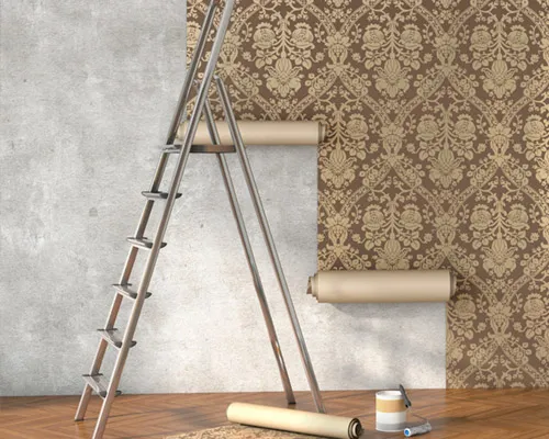 Поклейка обоев